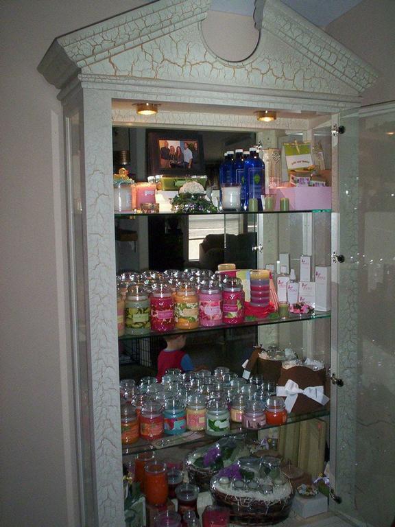 My candle inventory from Gold Canyon Candles, Crystals Candle Store in